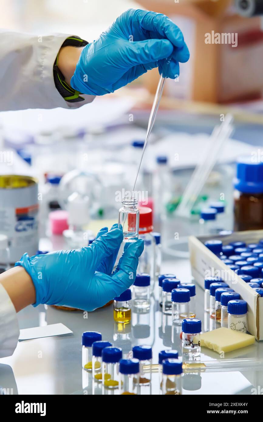 Laboratory, Research on synthesis, assembly and processing of polymers, Donostia, San Sebastian, Gipuzkoa, Basque Country, Spain, Europe Stock Photo