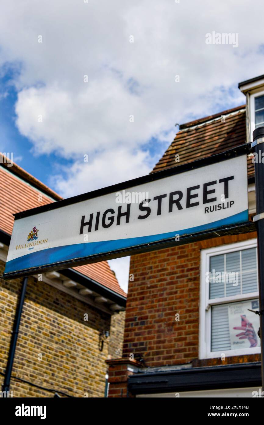 Ruislip High Street, Borough of Hillingdon, London, England, U.K. Stock Photo