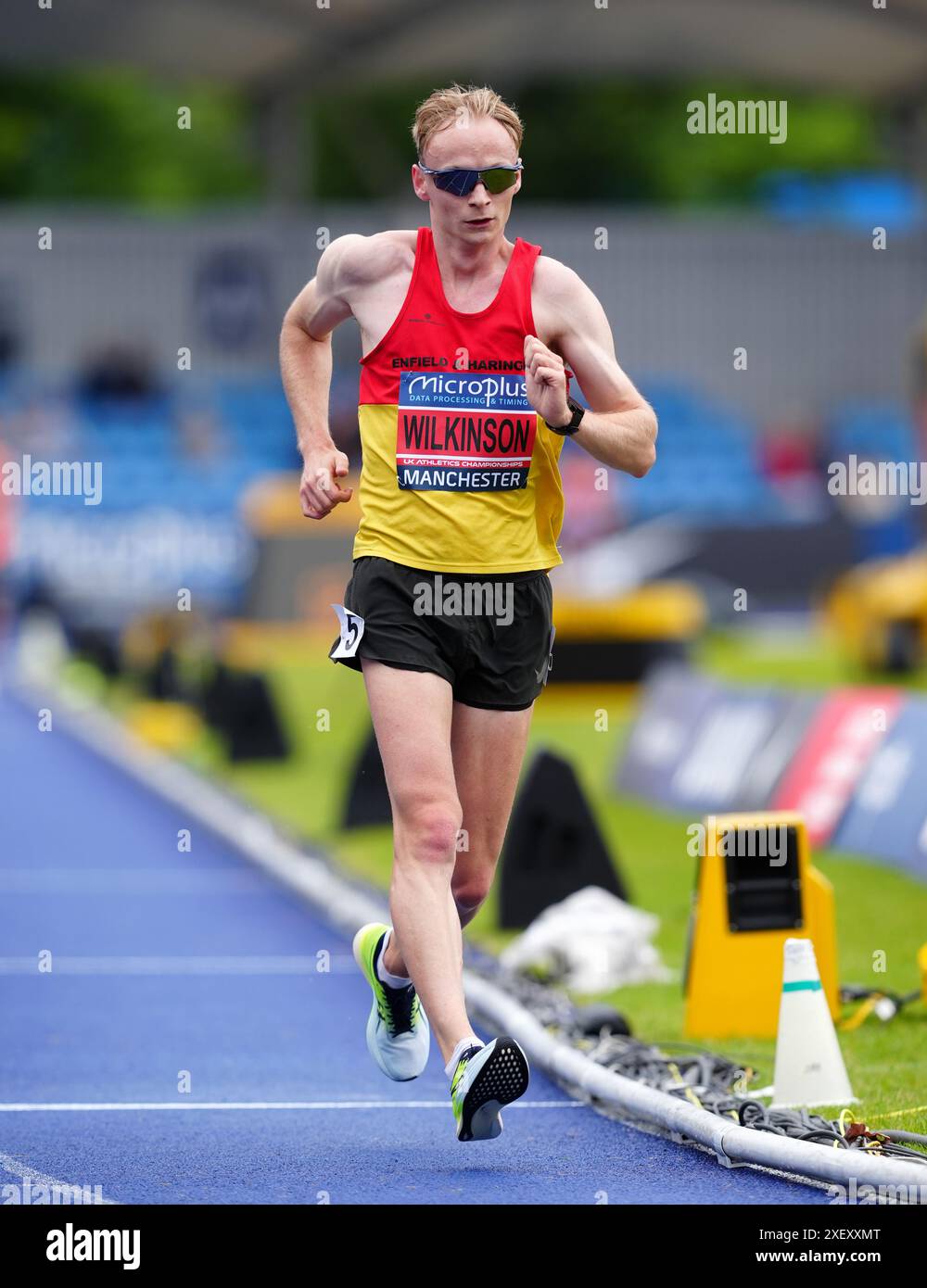 Callum Wilkinson in the Men's 5000m Walk during day two of the Olympic ...