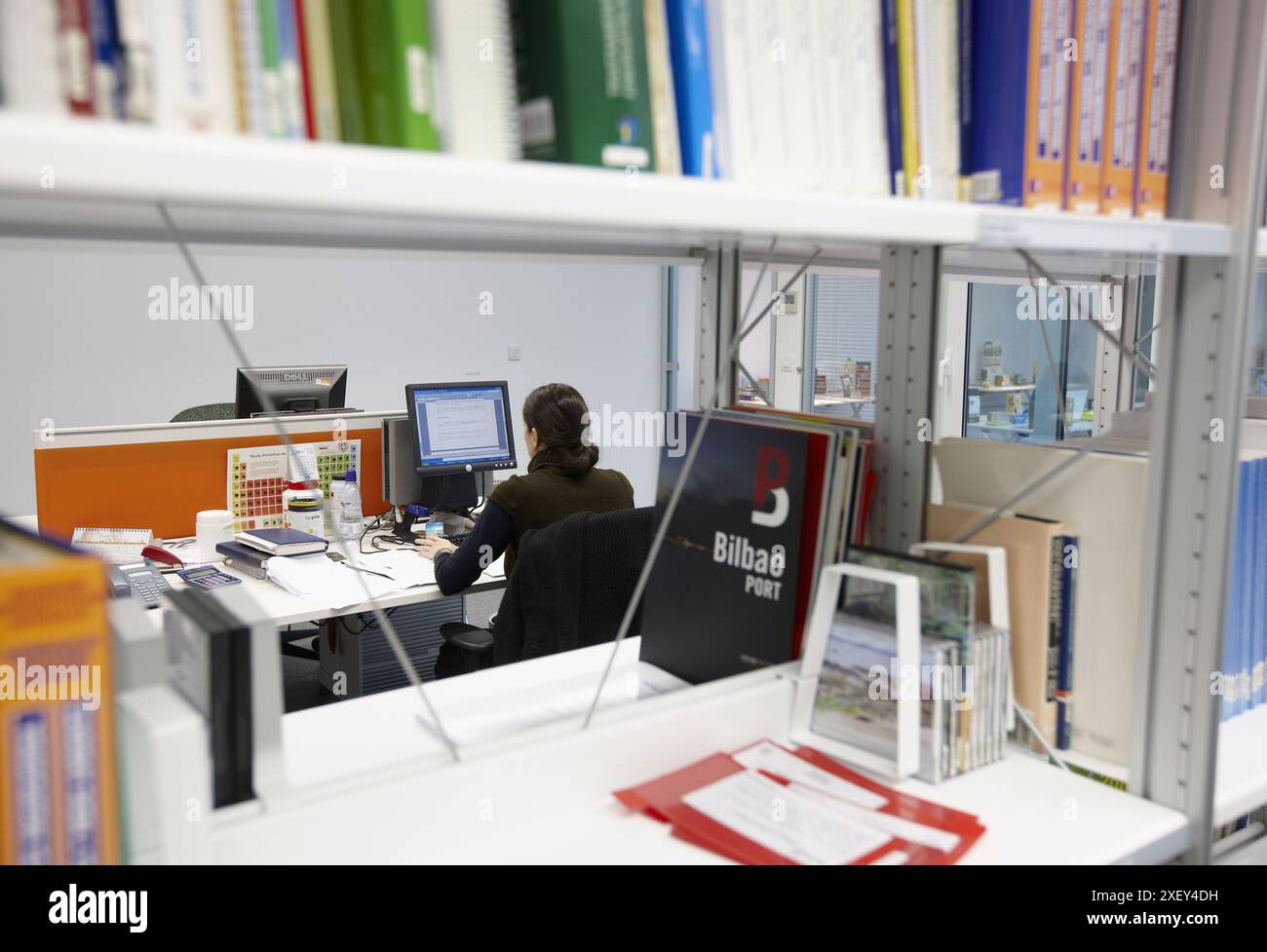 Documentation service, library, AZTI-Tecnalia, Technology Centre for Marine and Food Research, Derio, Biscay, Basque Country, Spain Stock Photo