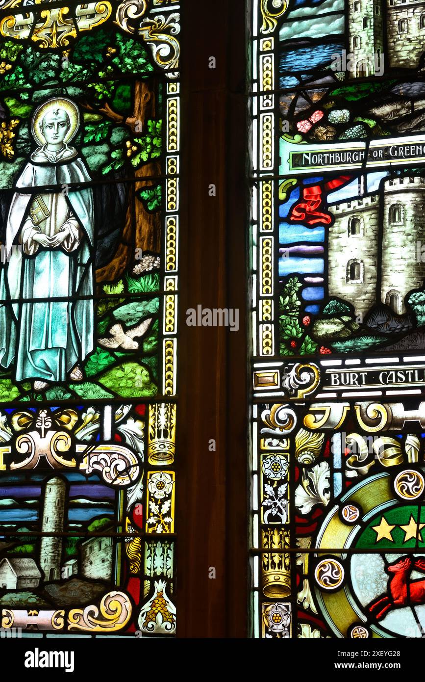 Stained Glass Windows Guildhall Derry Stock Photo - Alamy
