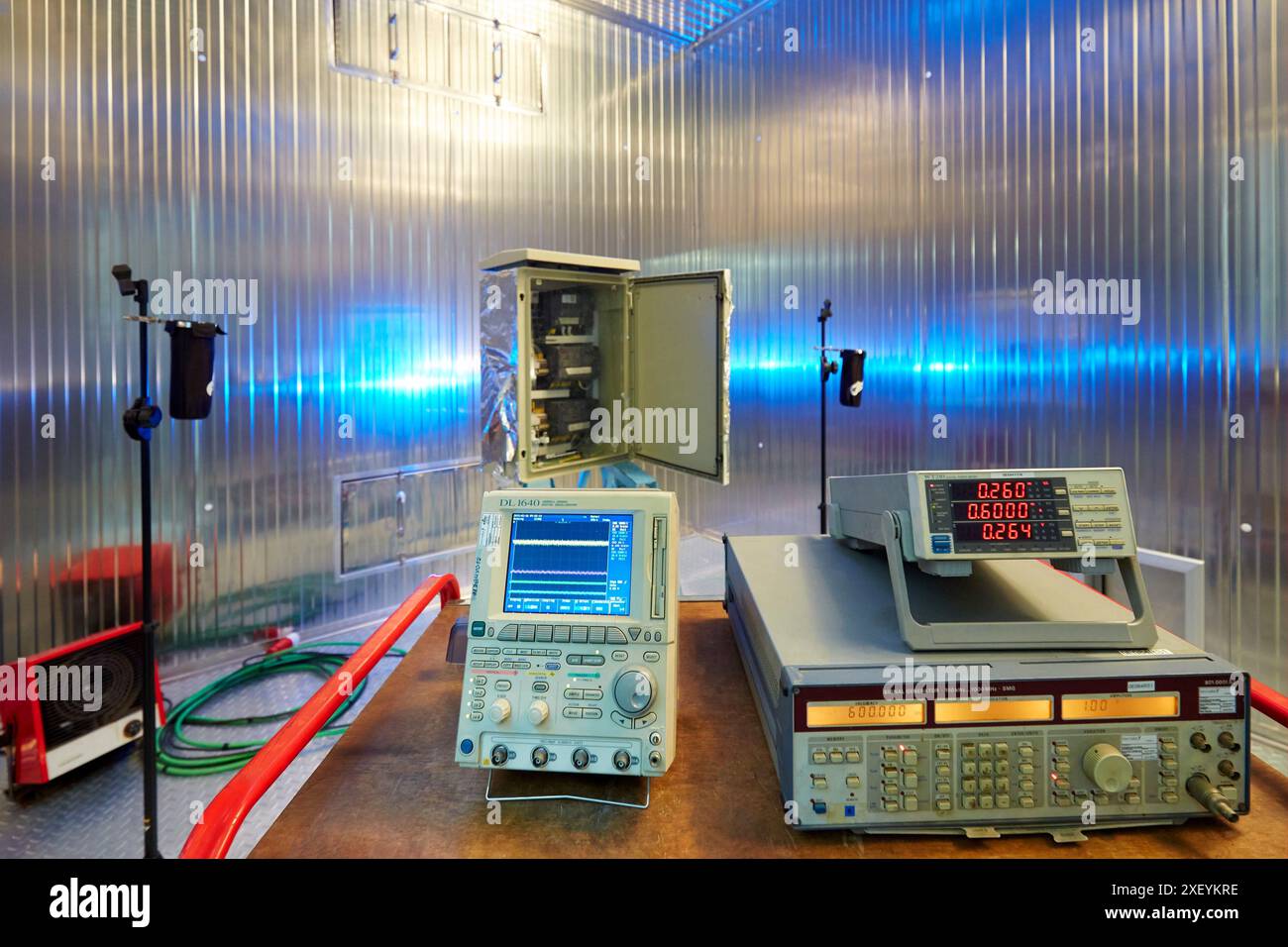 Test climate at high and low temperatures. Climate Chamber. Artificial ...
