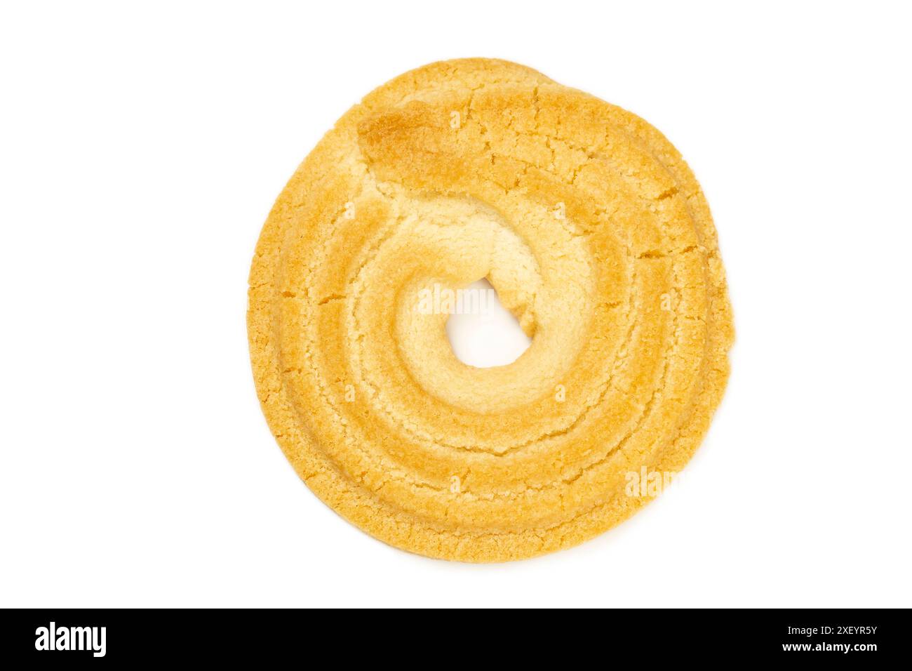 Biscuit cookie isolated on white background Stock Photo