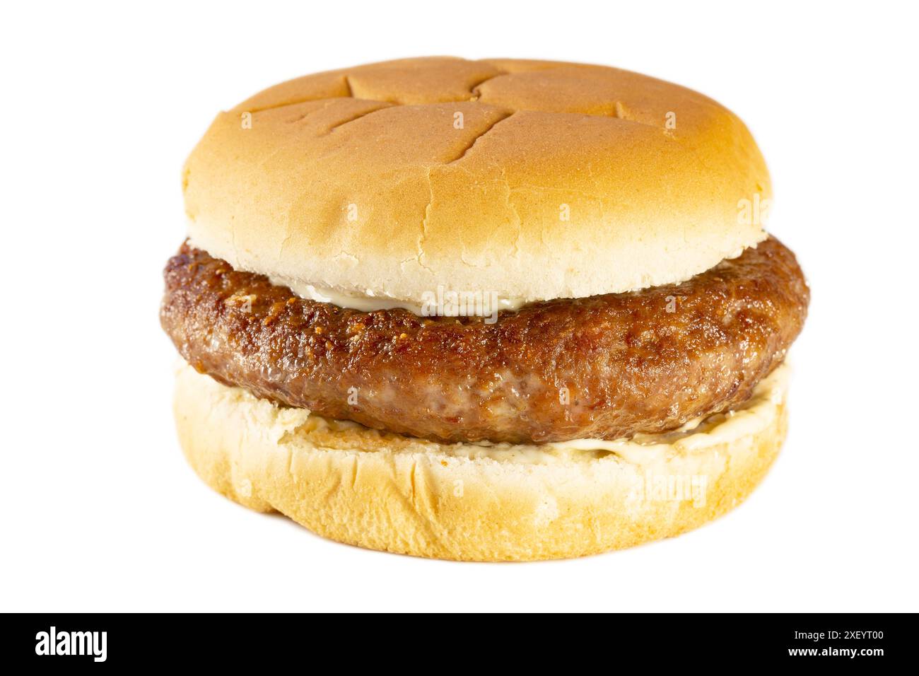 American burger isolated on white background Stock Photo
