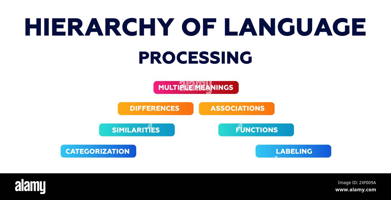 Hierarchy of language diagram. Infographic on similarities and ...