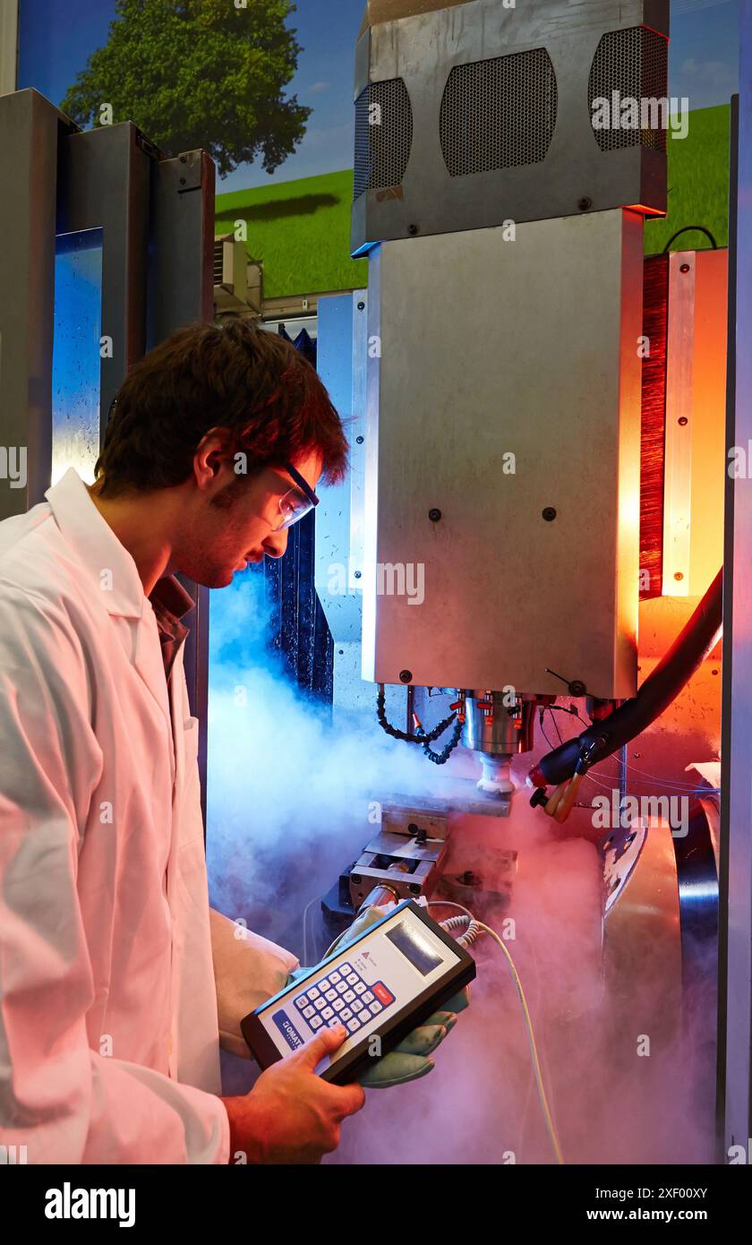 Cryogenic machining. Increases the life of the cutting tool and double ...