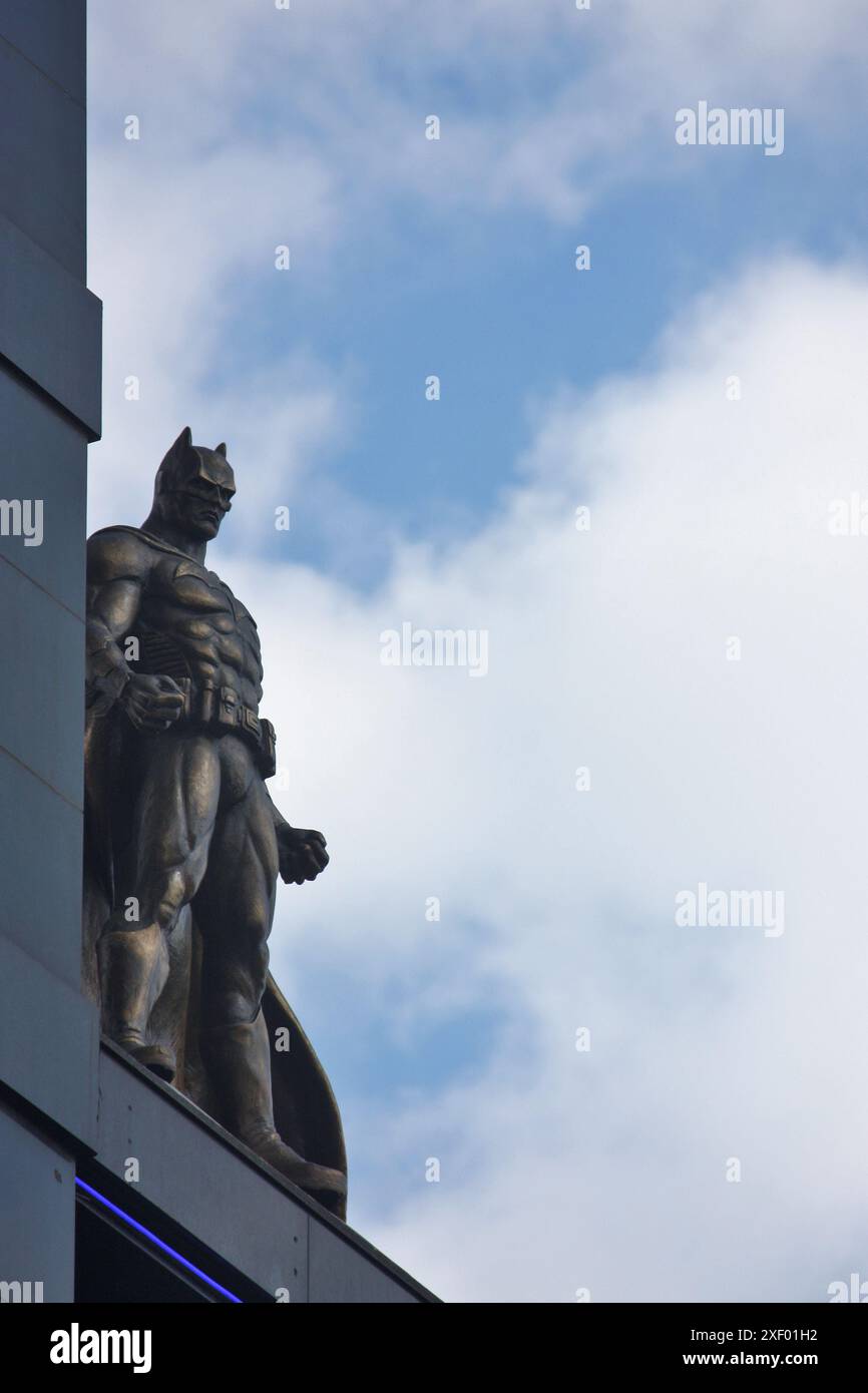 The Batman Statue Stock Photo