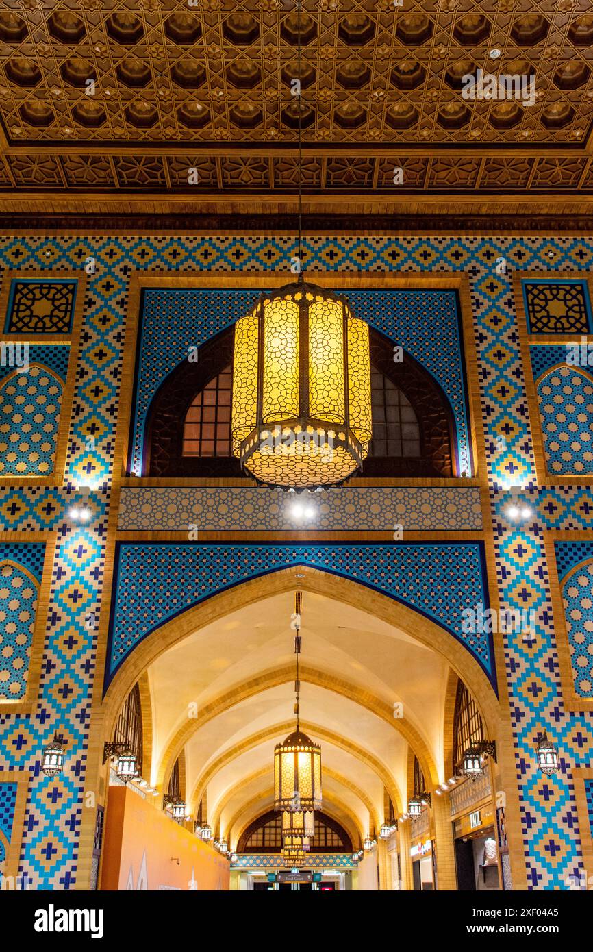 The beautiful interior design of Ibn Battuta shopping mall in Dubai ...