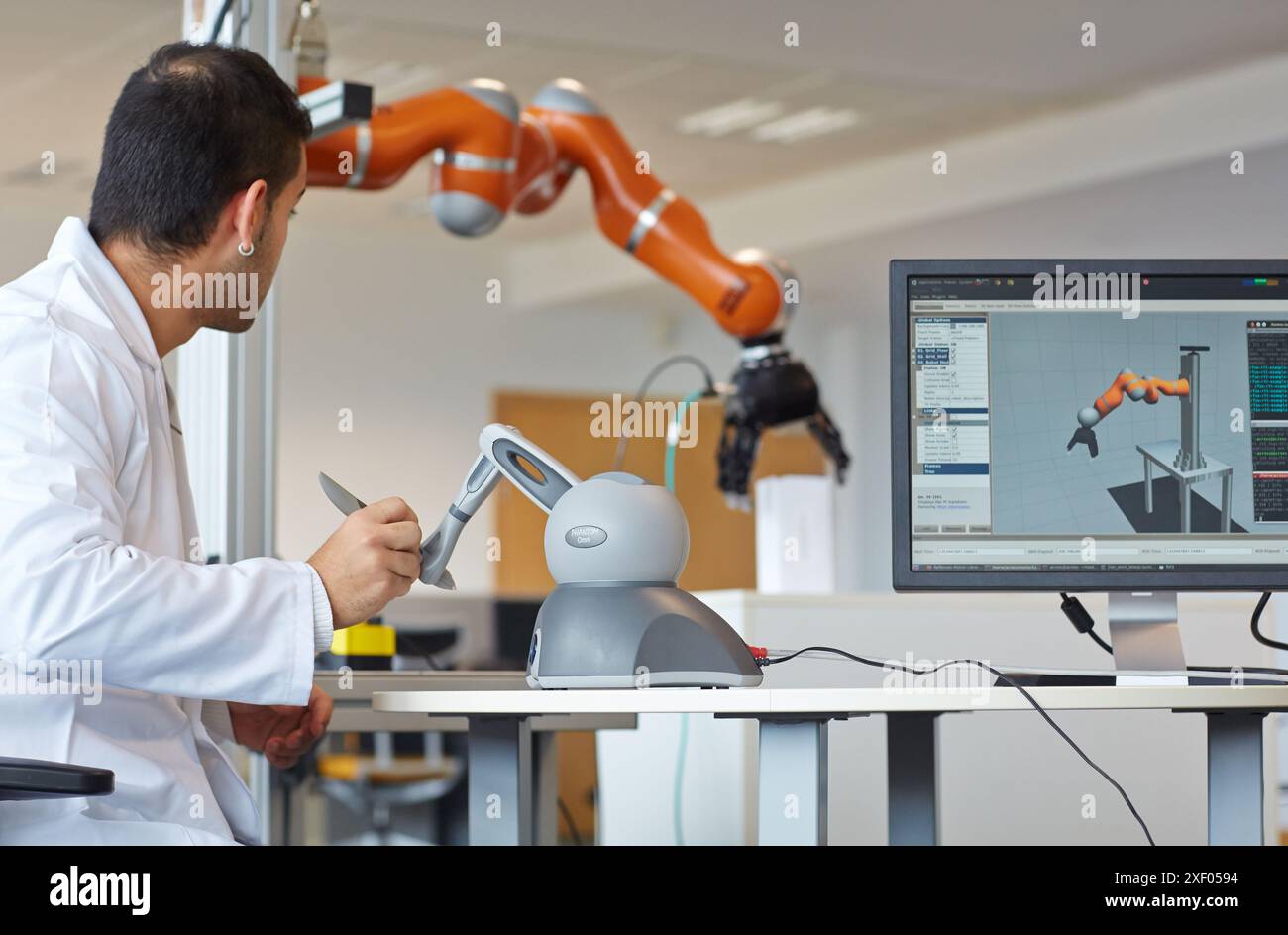 LWR robot, using haptic teleoperation with force feedback Safety in ...