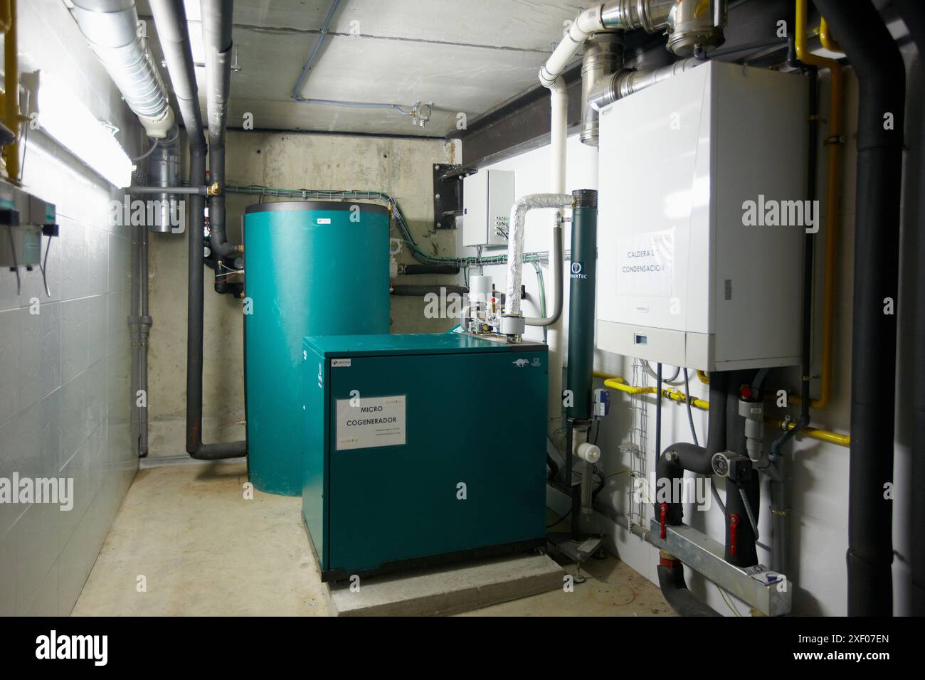 Micro cogeneration, Boiler Room, Kubik, Experimental laboratory R & D ...