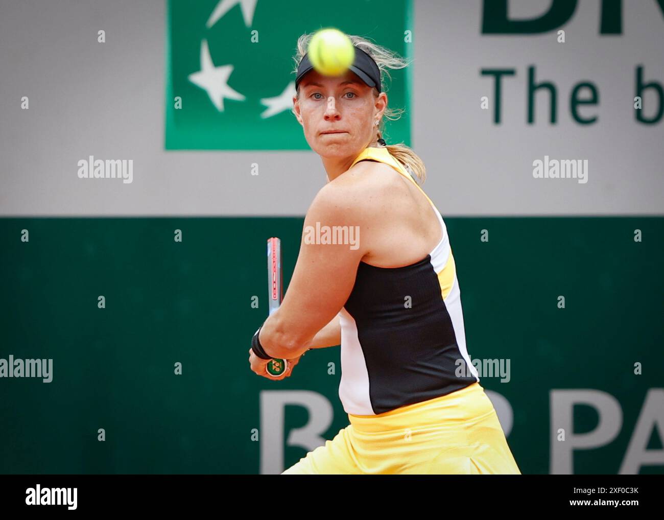 German tennis player Angelique Kerber in action at the French Open 2024 ...