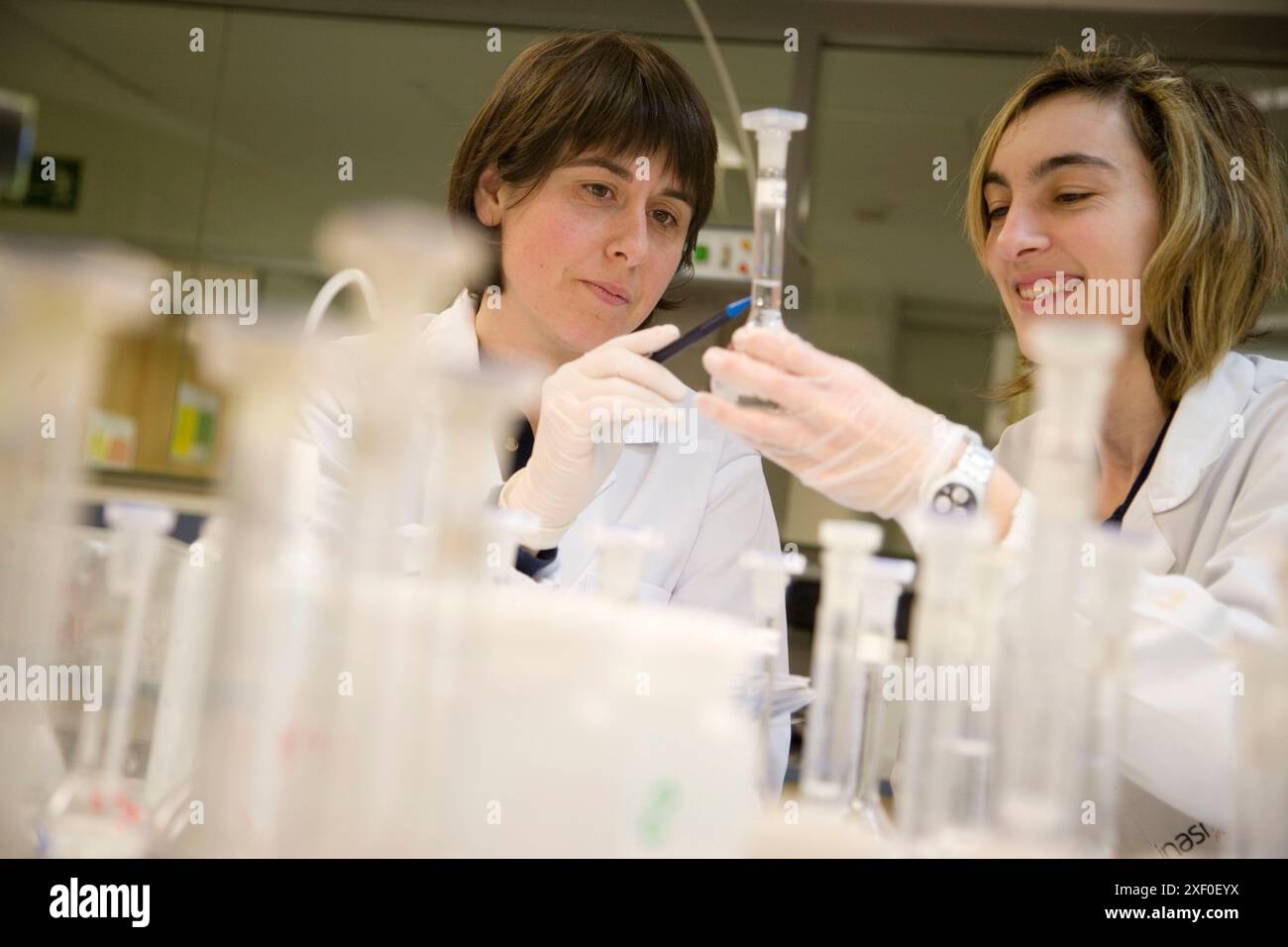 Environmental inorganic chemistry laboratory. Fundacion Inasmet-Tecnalia. Donostia, San Sebastian, Euskadi. Spain. Stock Photo