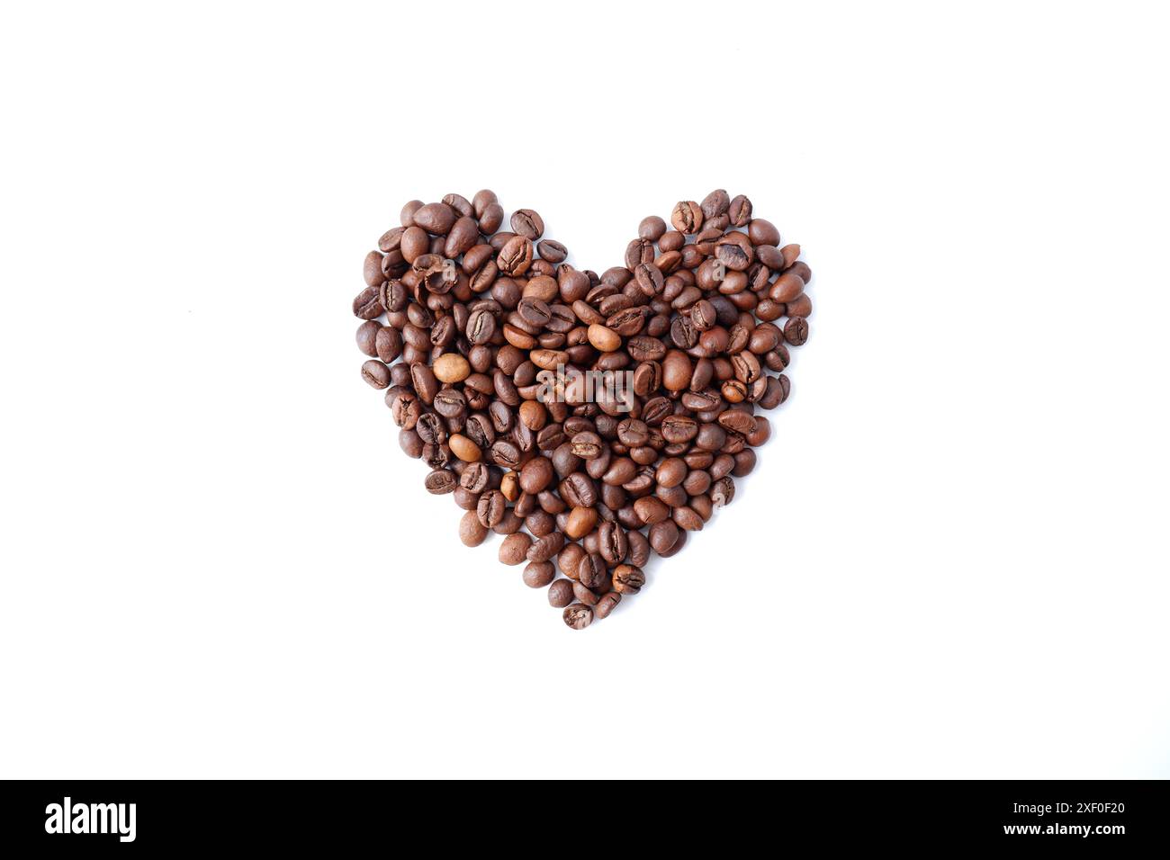 Coffee beans on a white background Stock Photo - Alamy