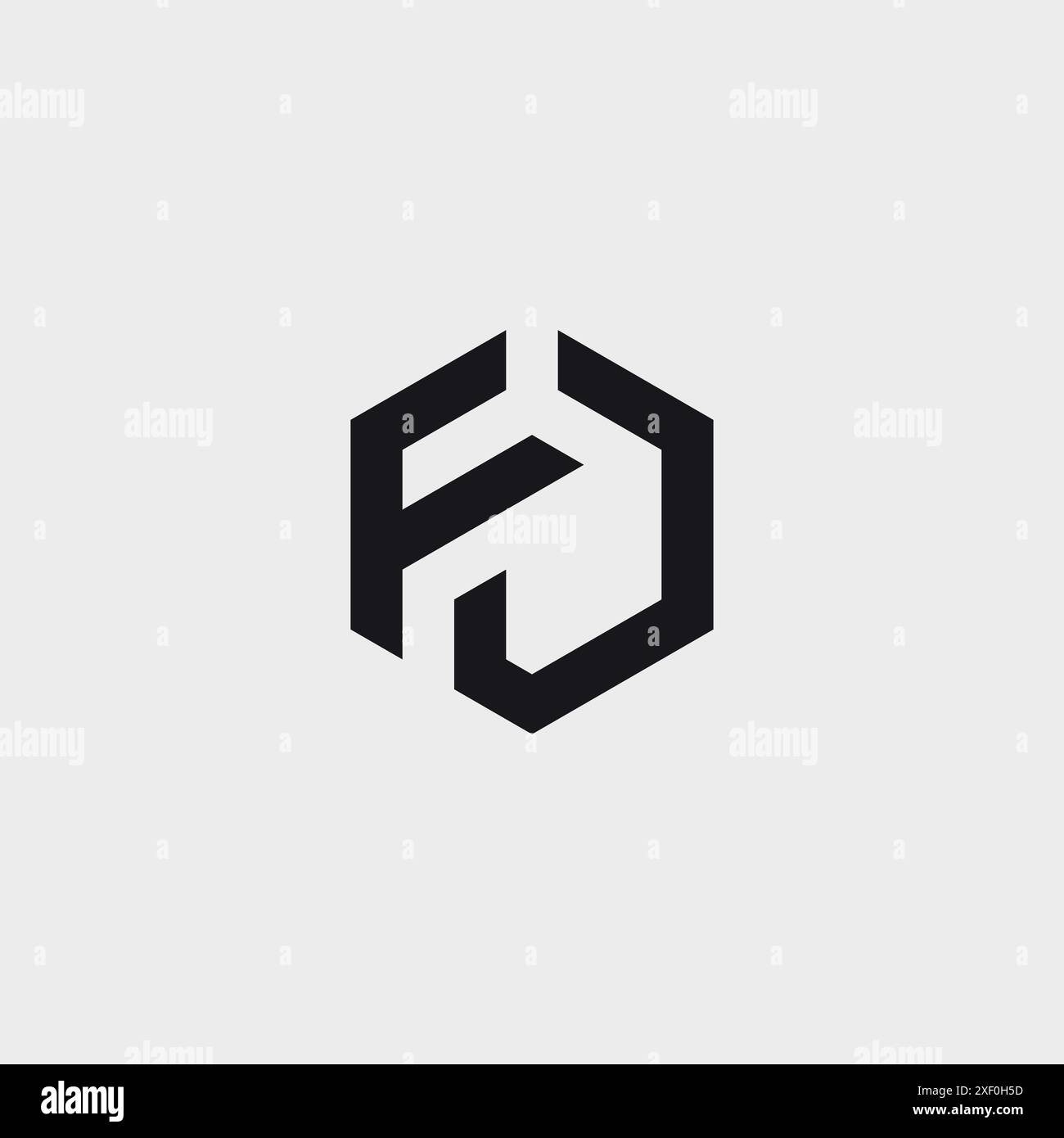 Initials Monogram letter DF or FD logo design inspiration Stock Vector ...