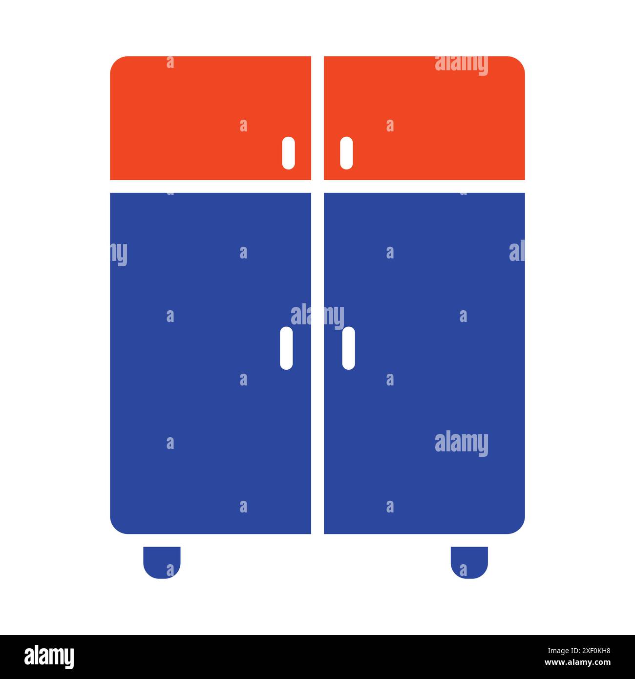 Cupboard vector icon. Graph symbol for furniture, web site and apps design, logo, app, UI Stock Vector