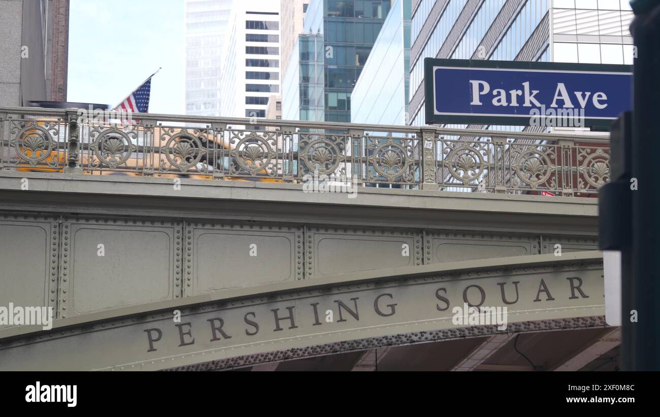 New York City Grand Central Terminal, 42 street, Park Avenue, Pershing ...