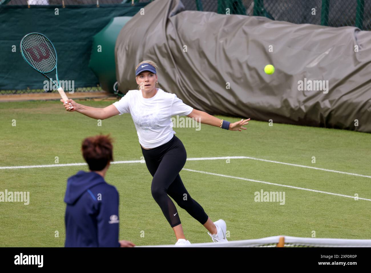 Wimbledon, London, UK. 30th June, 2024. The UK's Katie Boulter