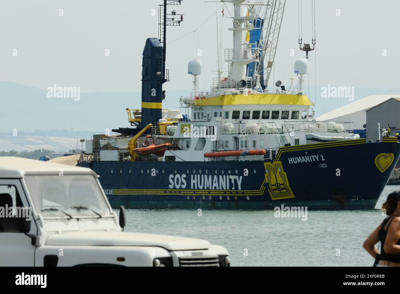 Catania, Italy. 30th June, 2024. The Humanity1 rescue ship land in ...