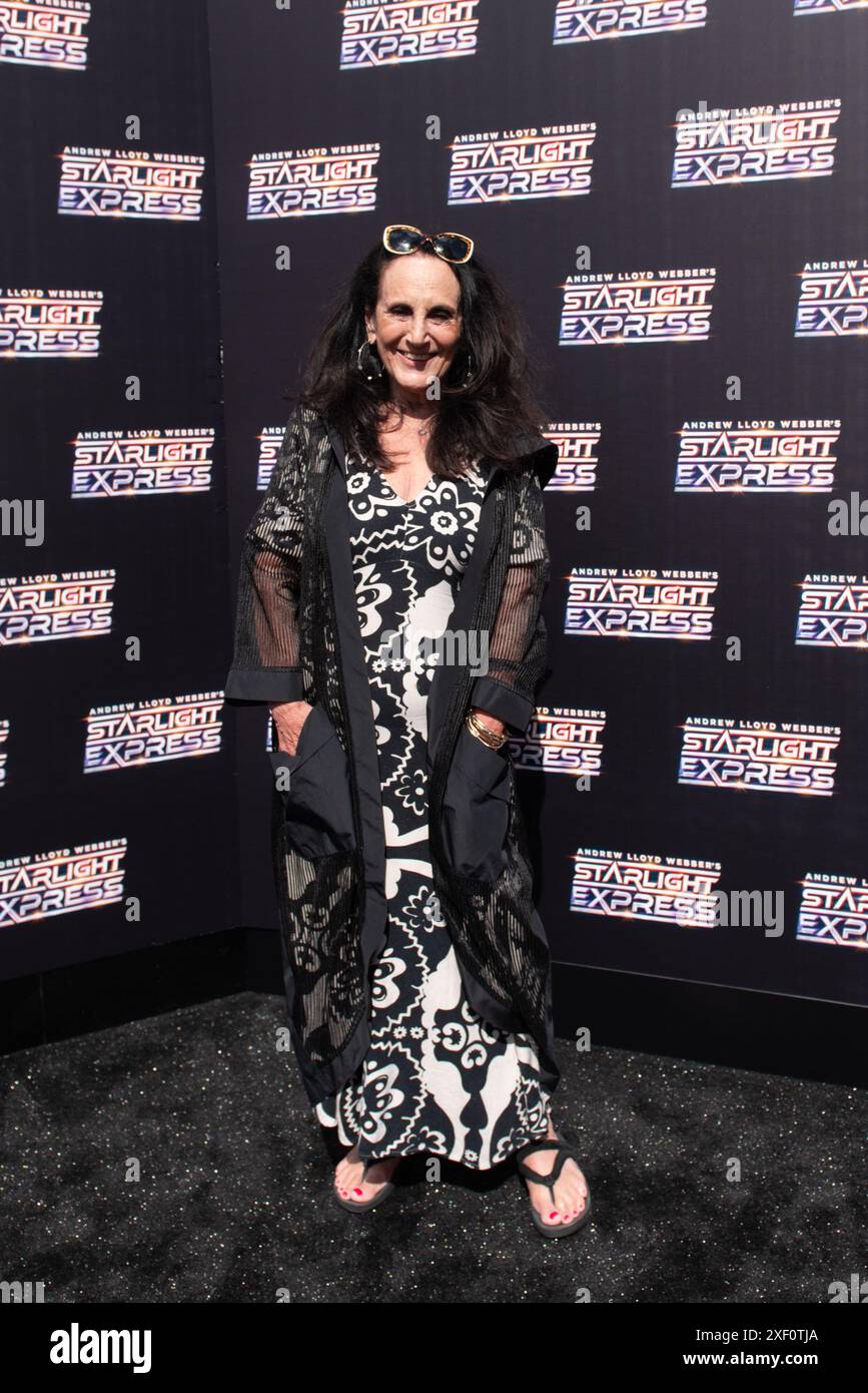 London, 30 June 2024, Lesley Joseph poses for Starlight Express opening night, Troubadour