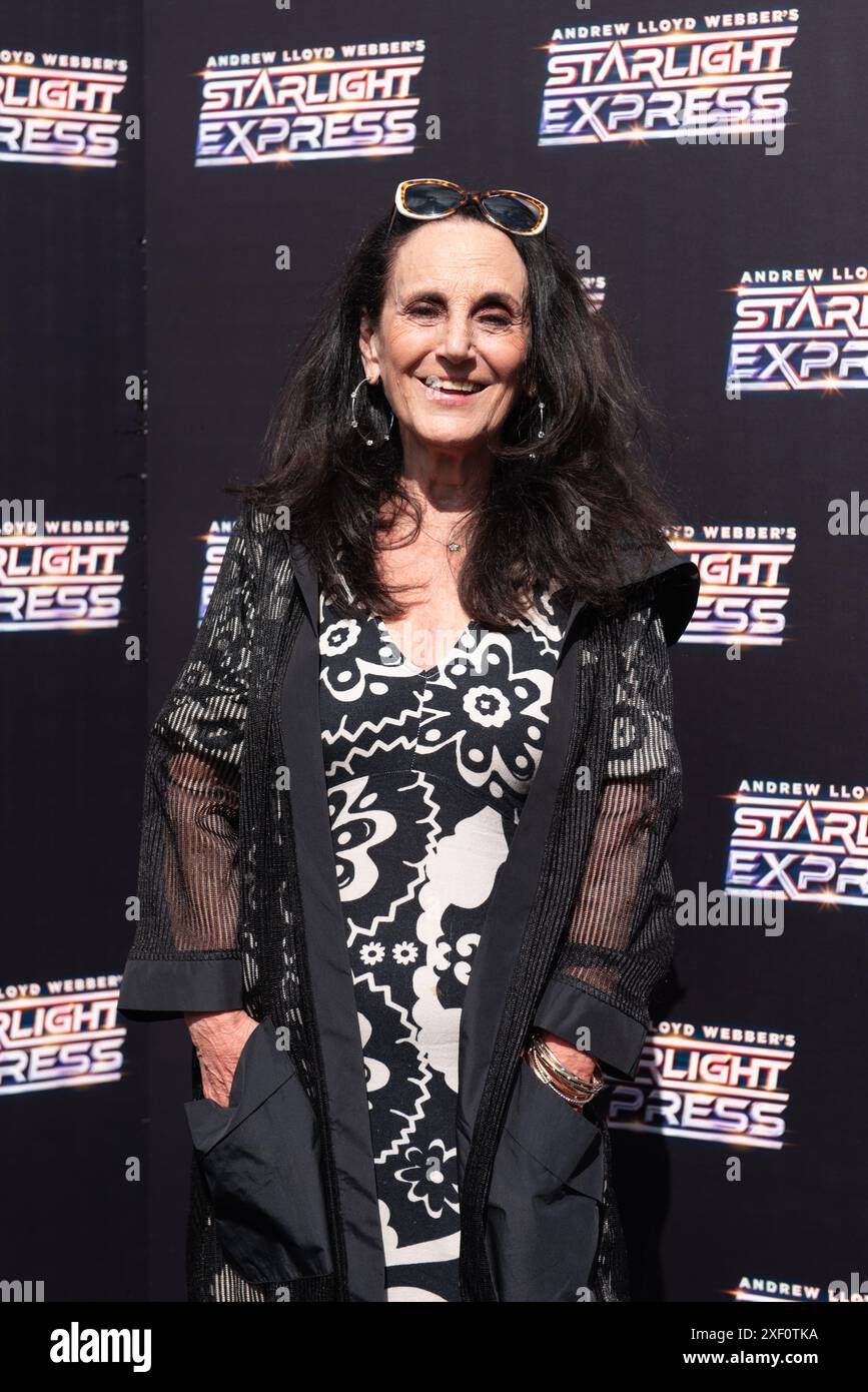 London, 30 June 2024, Lesley Joseph poses for Starlight Express opening night, Troubadour