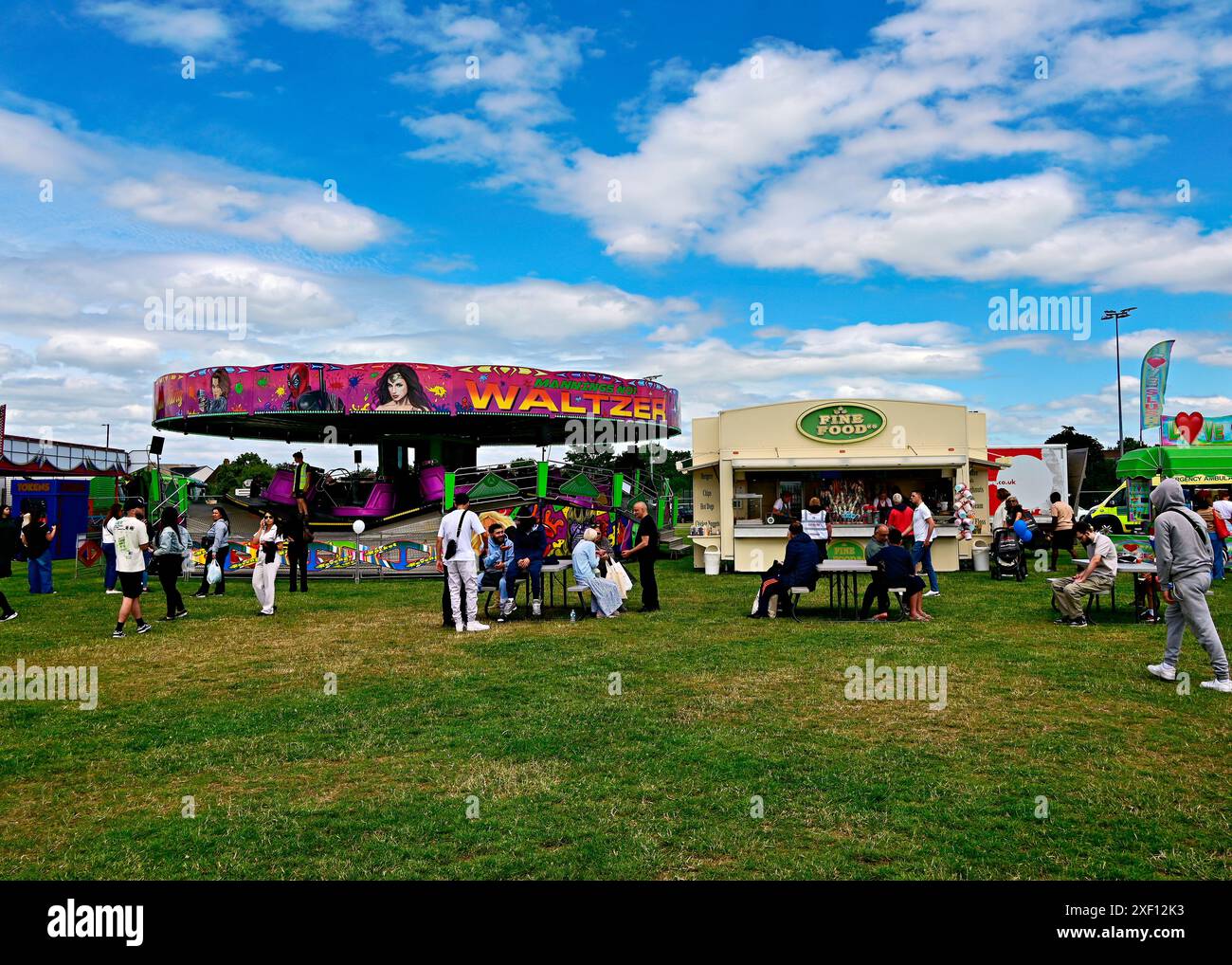 LONDON, UK. 30th June, 2024. Funfair at The Turkish Cypriot is proud to