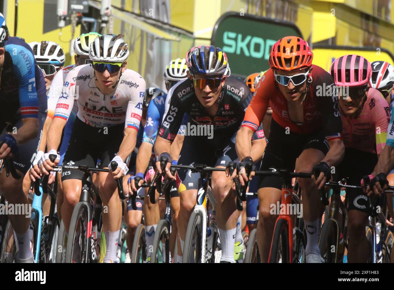 Kevin Vauquelin winner of 2024 stage 2 Tour de France in Bologne Italy