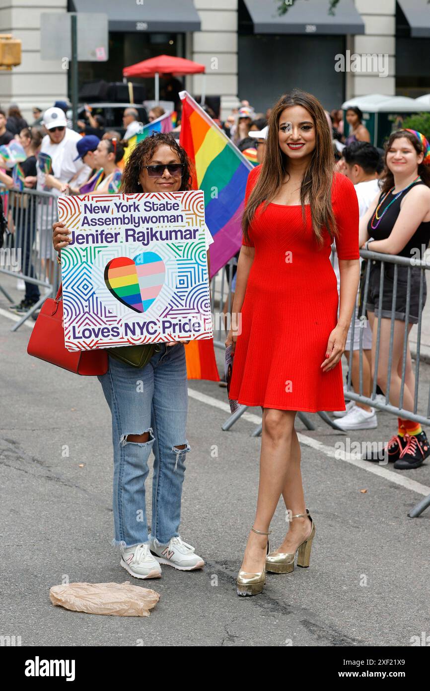 Ny Rep Rajkumar New York, USA, June 30, 2024 - Jenifer Rajkumar along with Thousands of ...