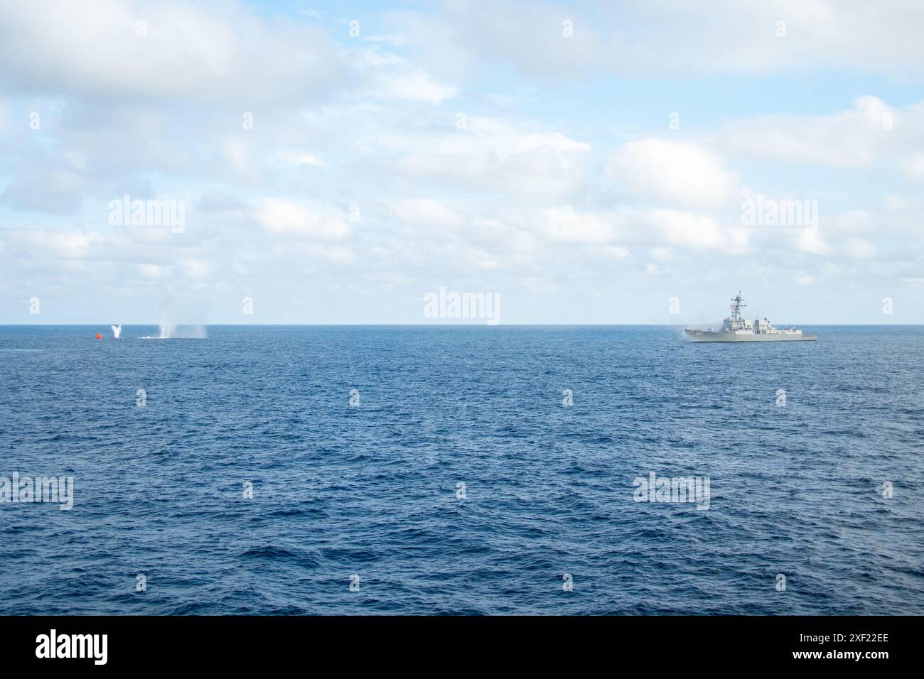 Arleigh Burke-class guided-missile destroyer USS Sampson (DDG 102 ...