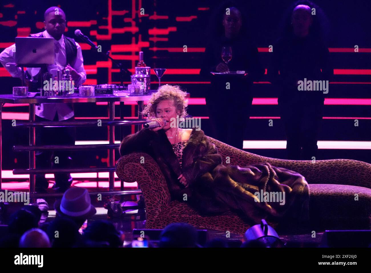 Latto performs during the BET Awards on Sunday, June 30, 2024, at the