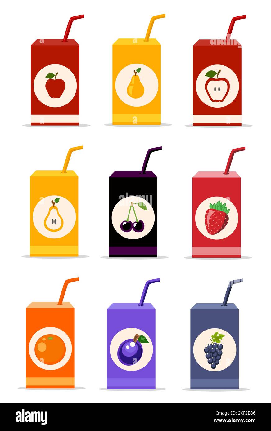 vector juice, fruit bottle Stock Vector