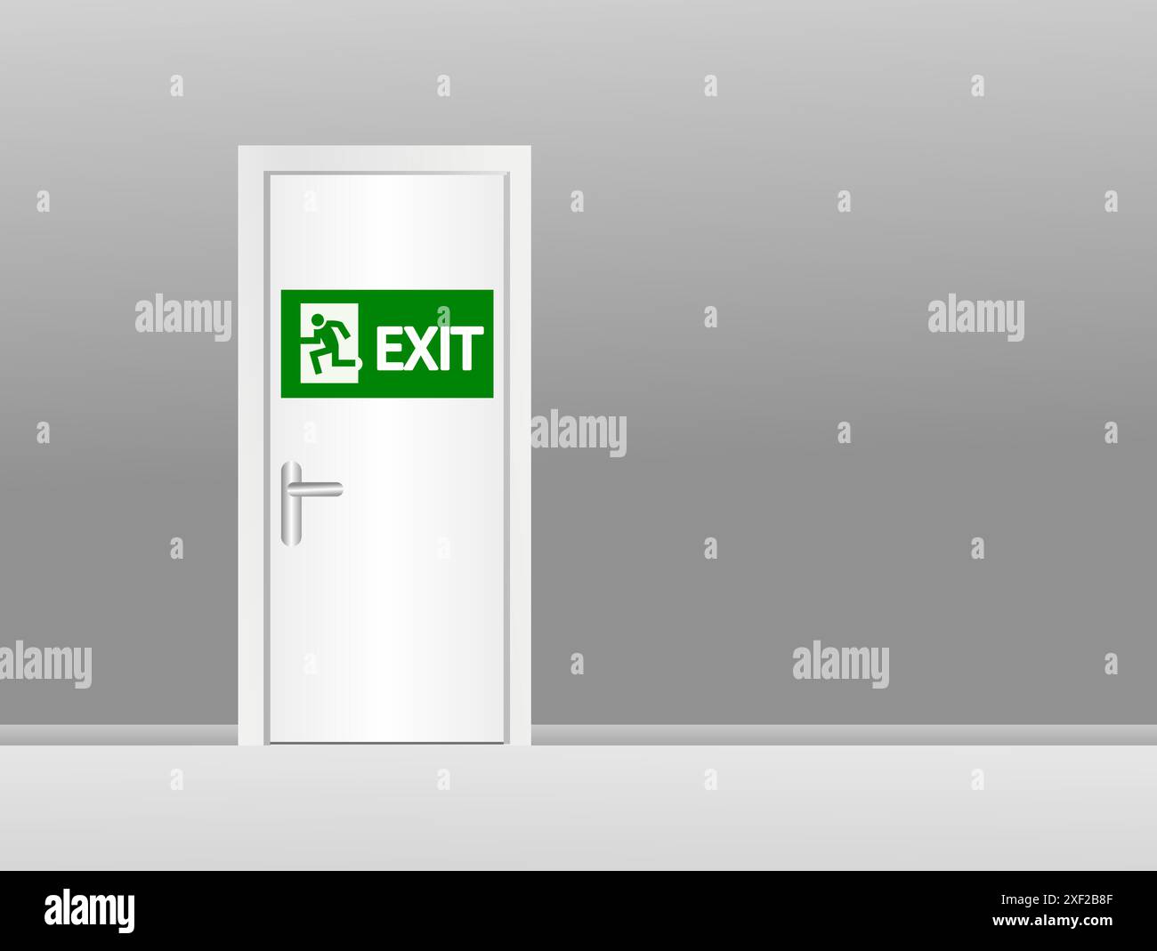 exit emergency sign vector illustration Stock Vector