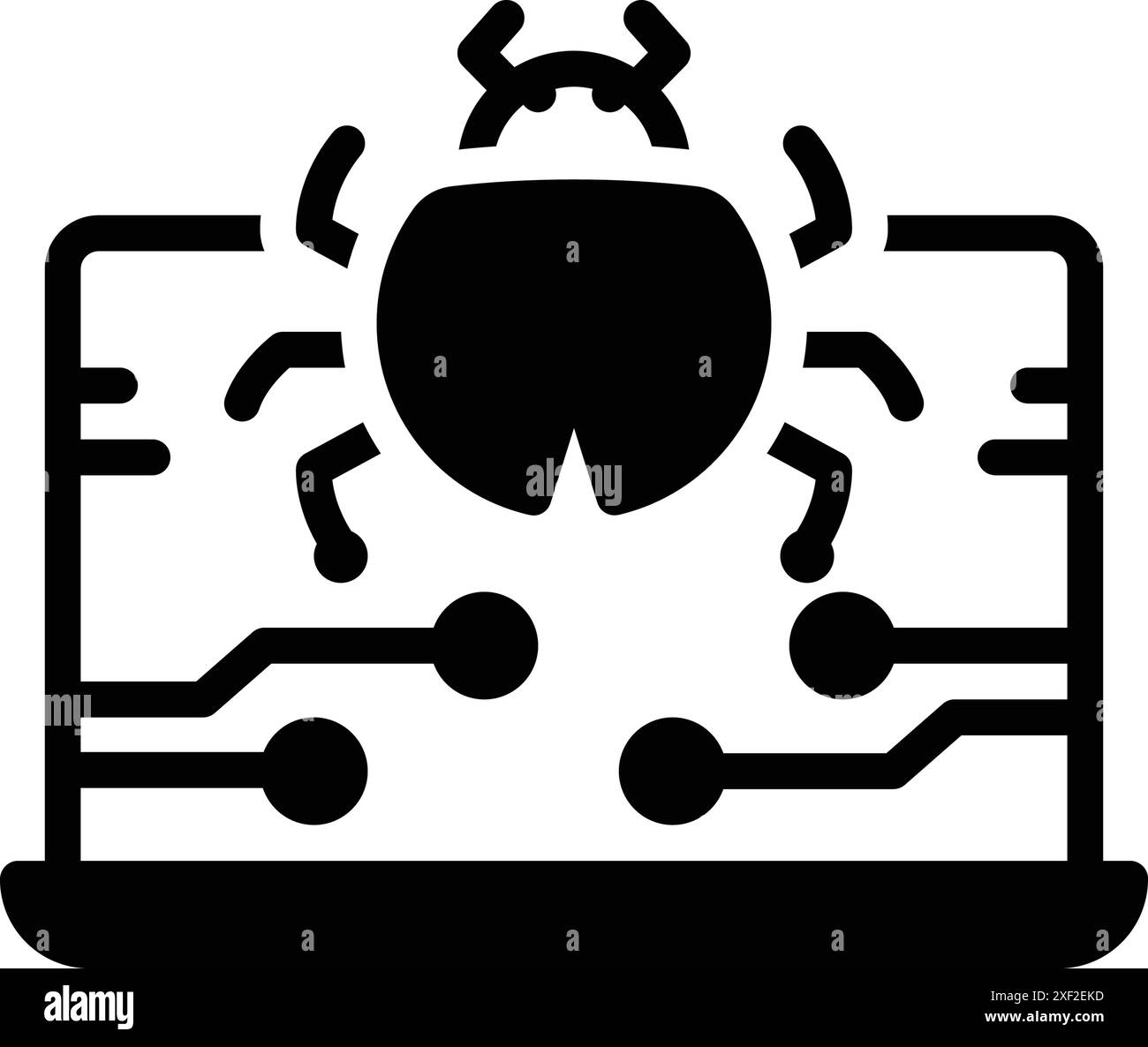 Icon for malware, warning Stock Vector Image & Art - Alamy