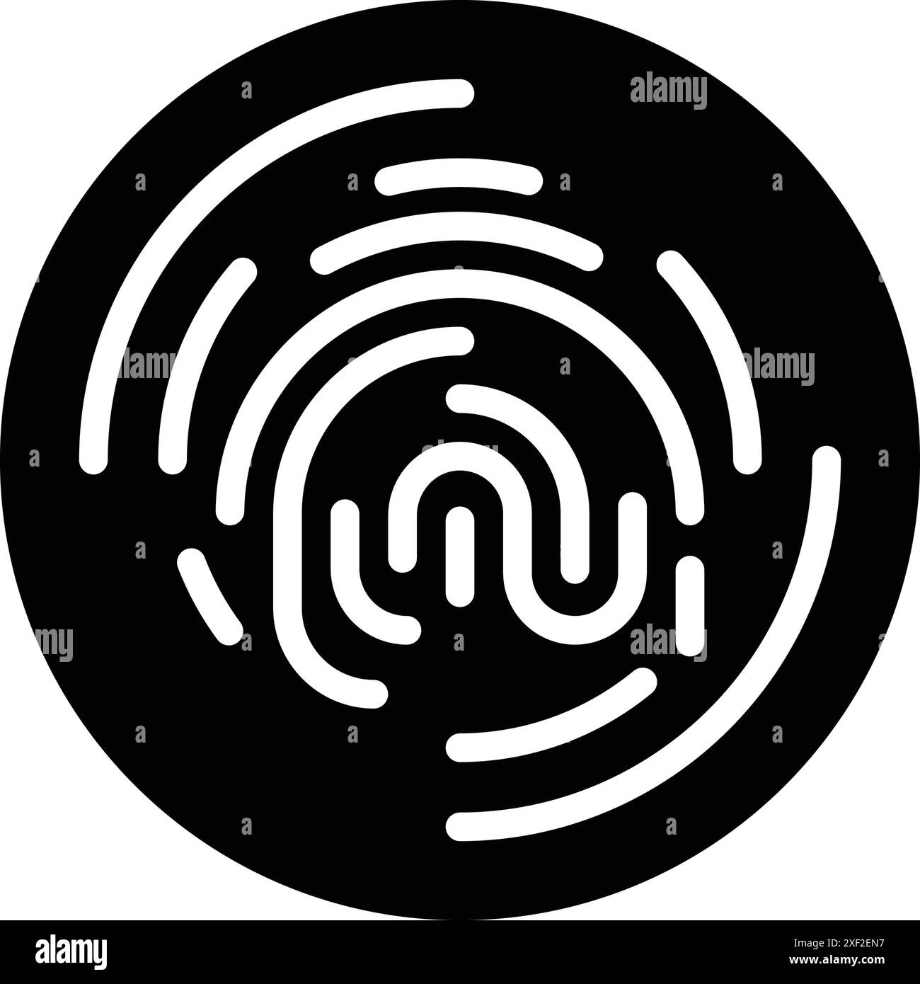 Icon for fingerprint, dactylogram Stock Vector Image & Art - Alamy