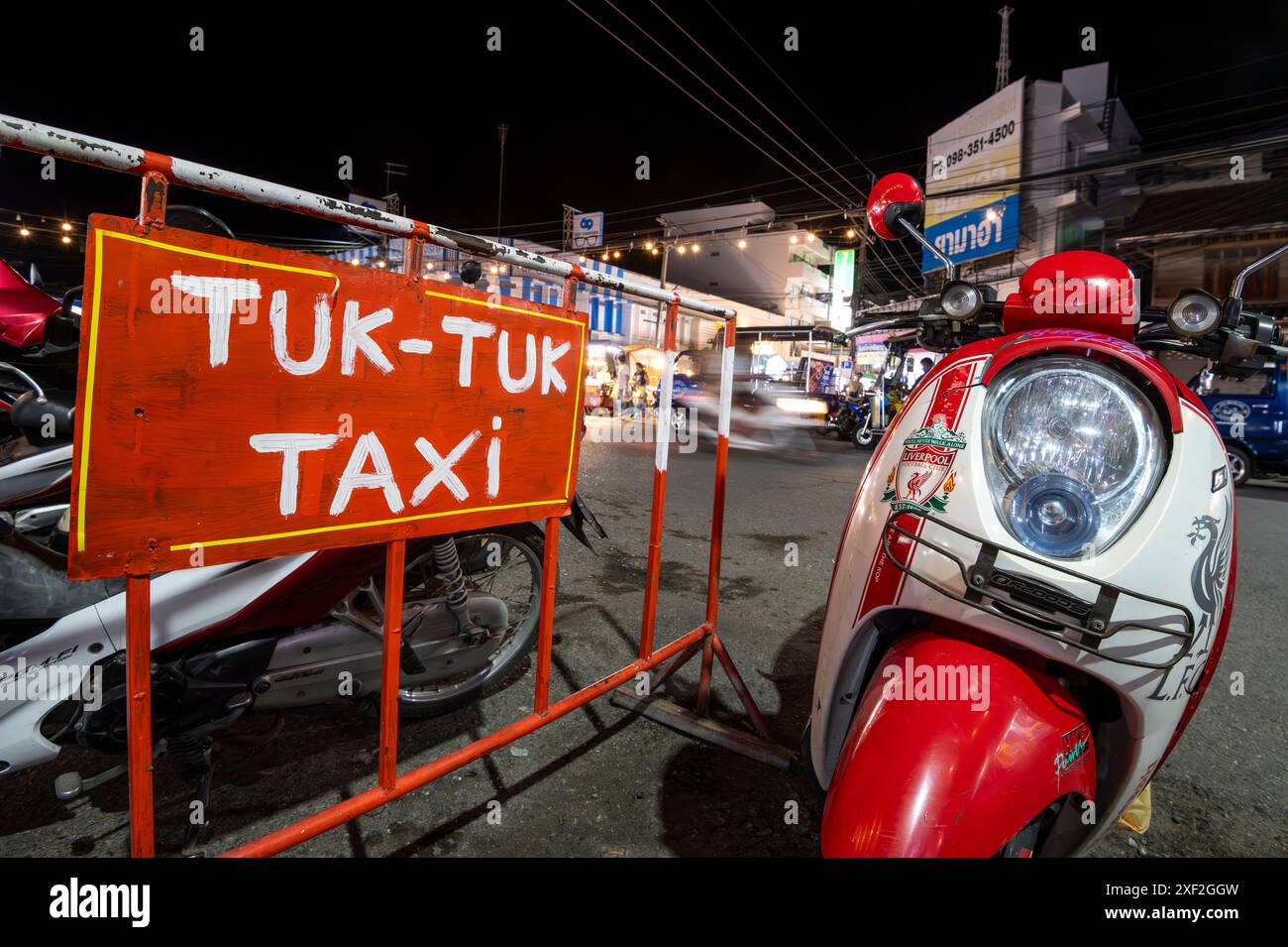 Tuk Sign Passenger three wheel motorcycle hi-res stock photography and images ...