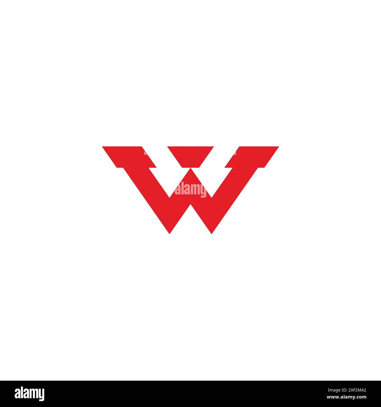 letter w arrow simple geometric logo vector Stock Vector Image & Art ...