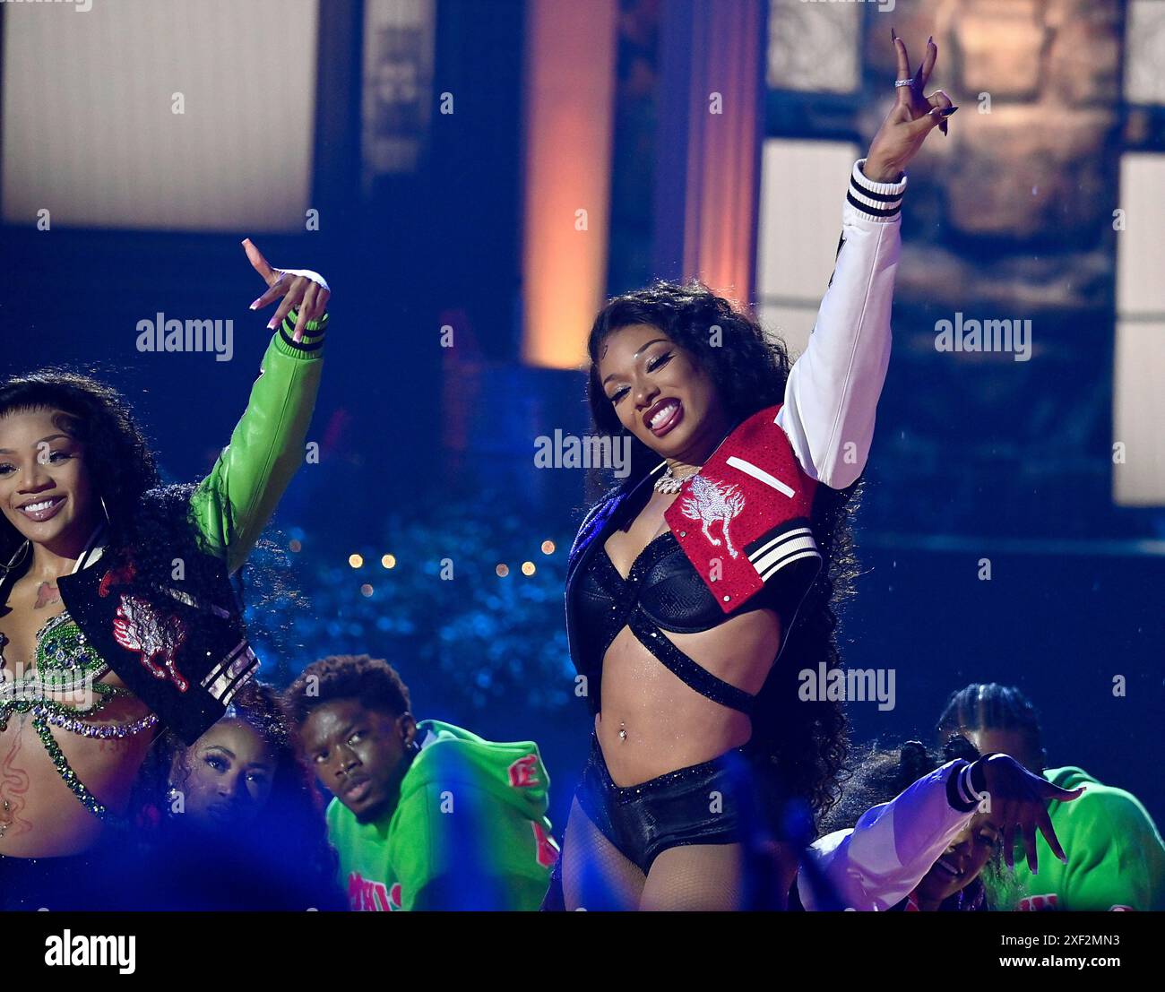 Los Angeles, United States. 30th June, 2025. (LR) GloRilla and Megan