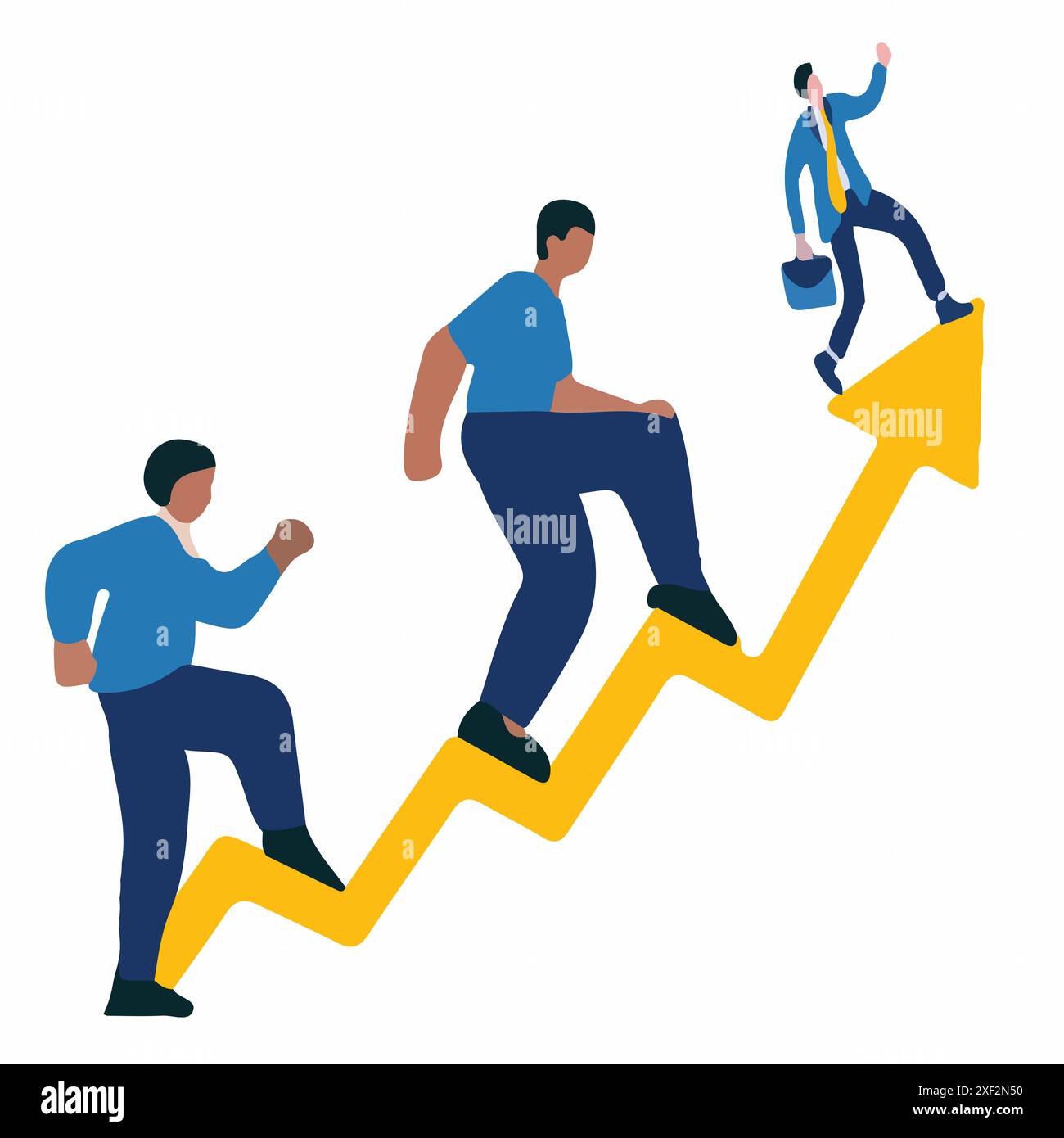 Business graph growing success growth Cut Out Stock Images & Pictures ...