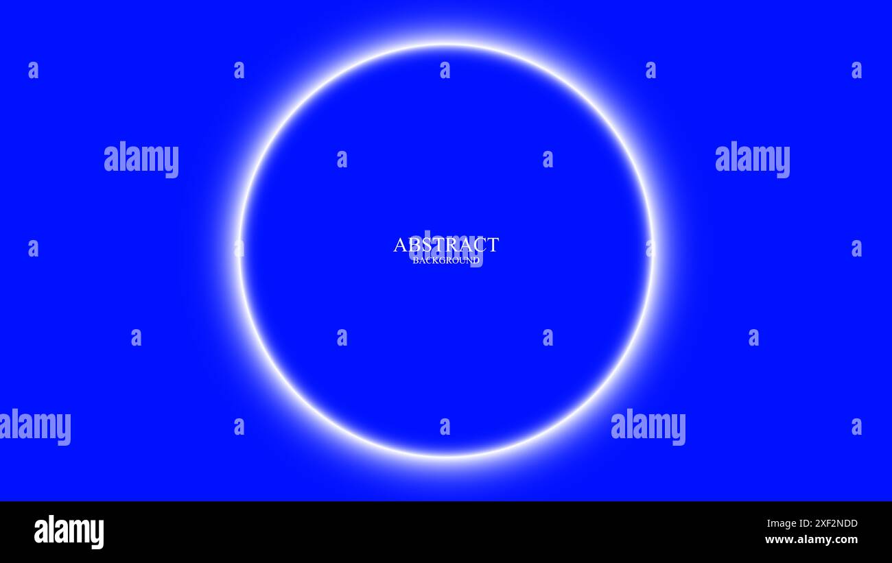 abstract background circle white gradient with blue background Stock Vector