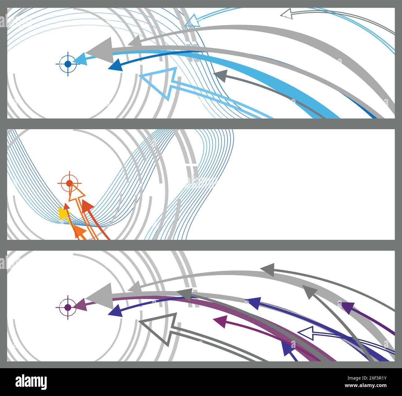 Background with arrows flying to the purpose Stock Vector Image & Art ...