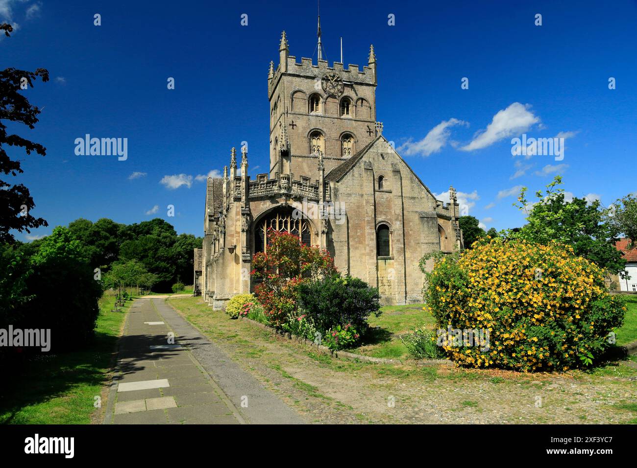 Wiltshire english church tower hi-res stock photography and images - Alamy