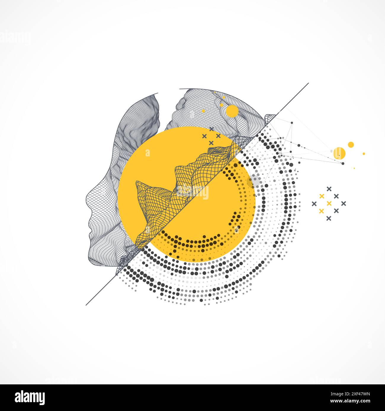 Hand made art artwork design Stock Vector Images - Alamy