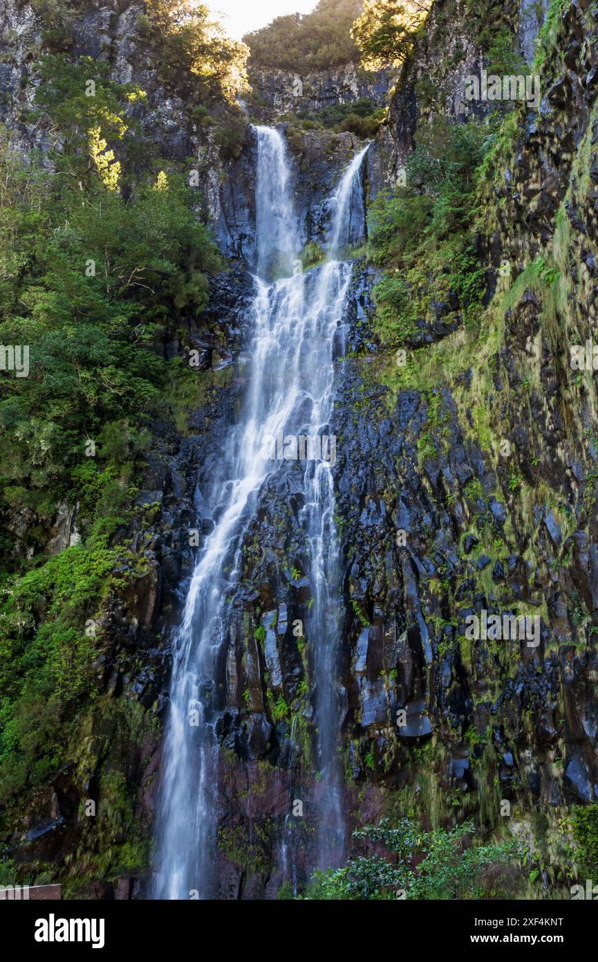 Levada walks around the Valley of Rabaçal,Madeira Descending from the ...