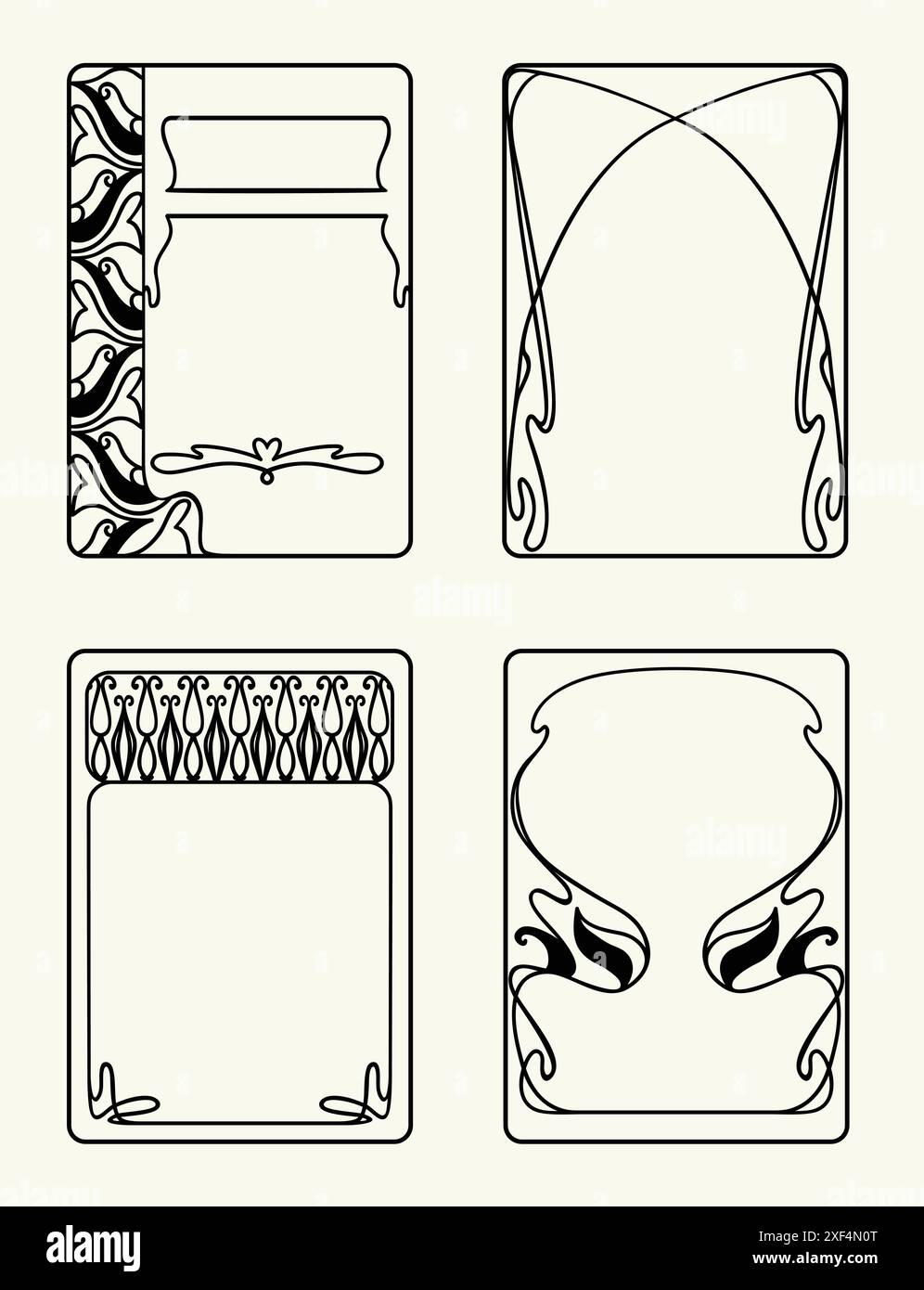 Decoration art nouveau Stock Vector Images - Alamy