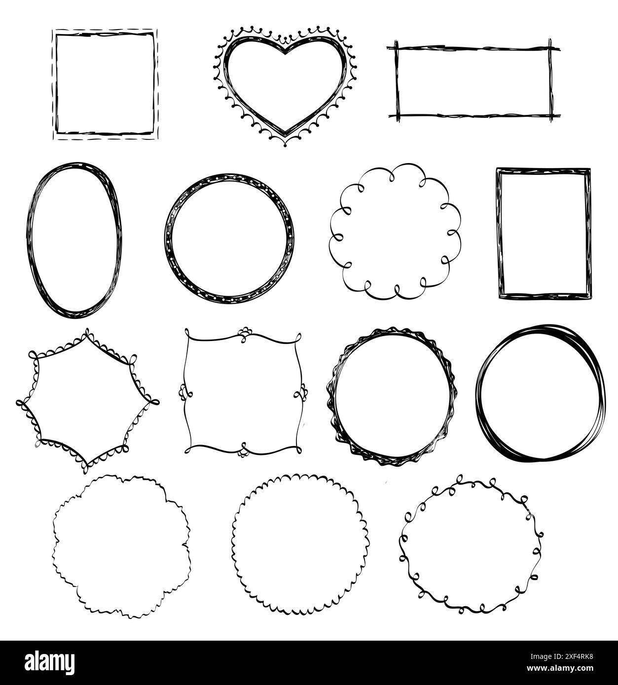 Illustration of Hand-Drawn Doodles and Design Elements Stock Vector ...