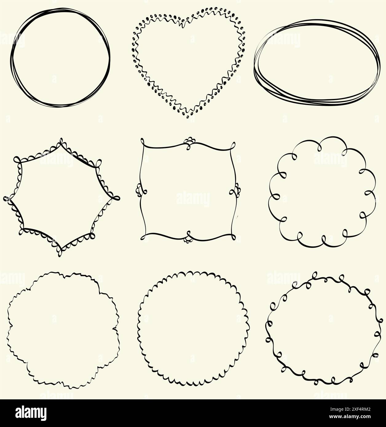 Illustration of Hand Drawn Doodles and Design Elements Stock Vector ...