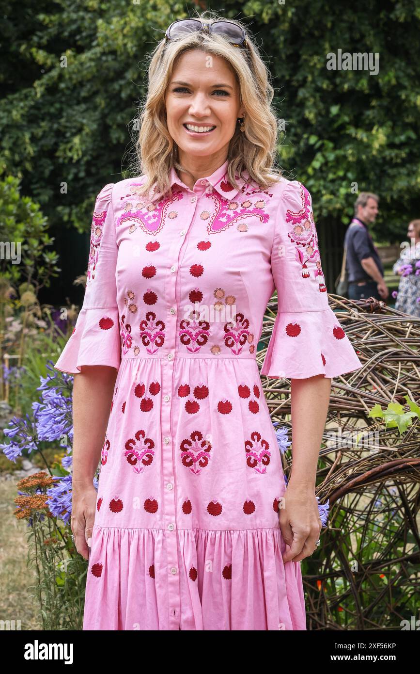 London, UK. 01st July, 2024. Presenter Charlotte Hawkins. Press preview ...