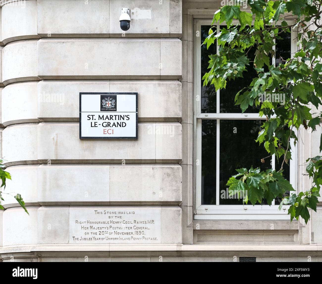 General Post Offce (GPO) building, St Martin's Le-Grand street, London ...