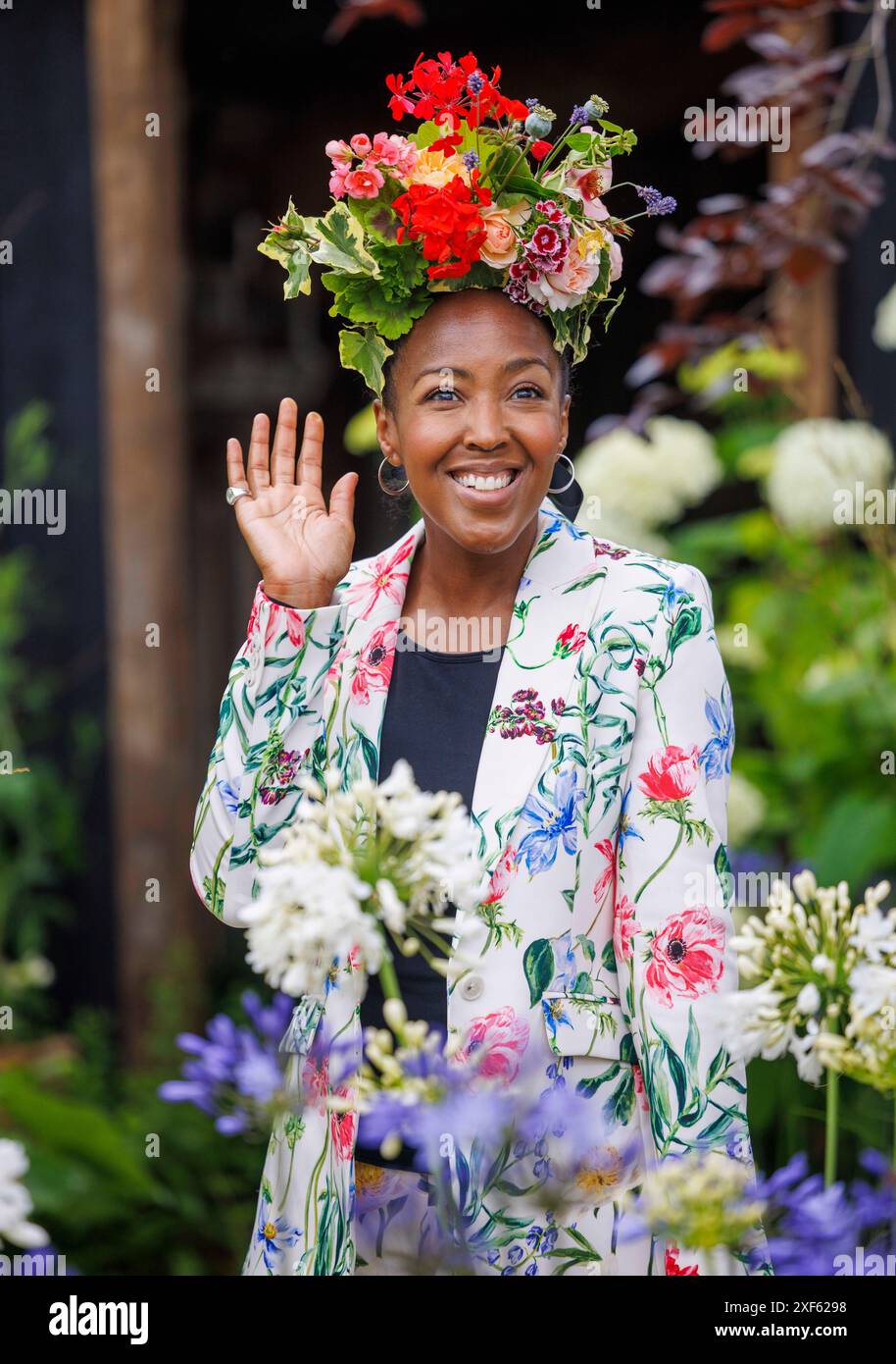 London, UK. 1st July, 2024. Magic FMÕs Angellica Bell Press day at RHS ...