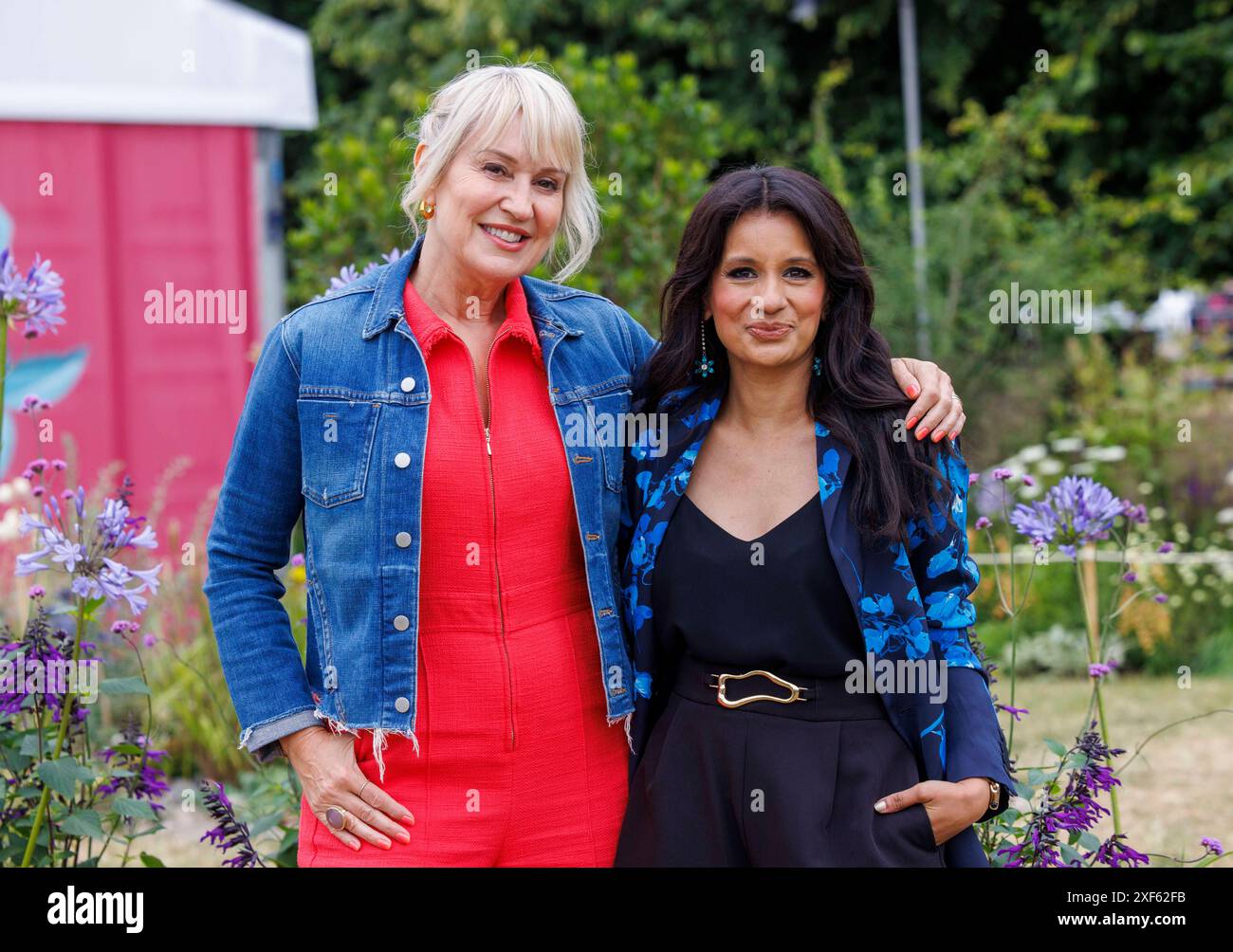 London UK 1st July 2024 Nicki Chapman Television Presenter With London UK 1st July 2024 Nicki Chapman Television Presenter With