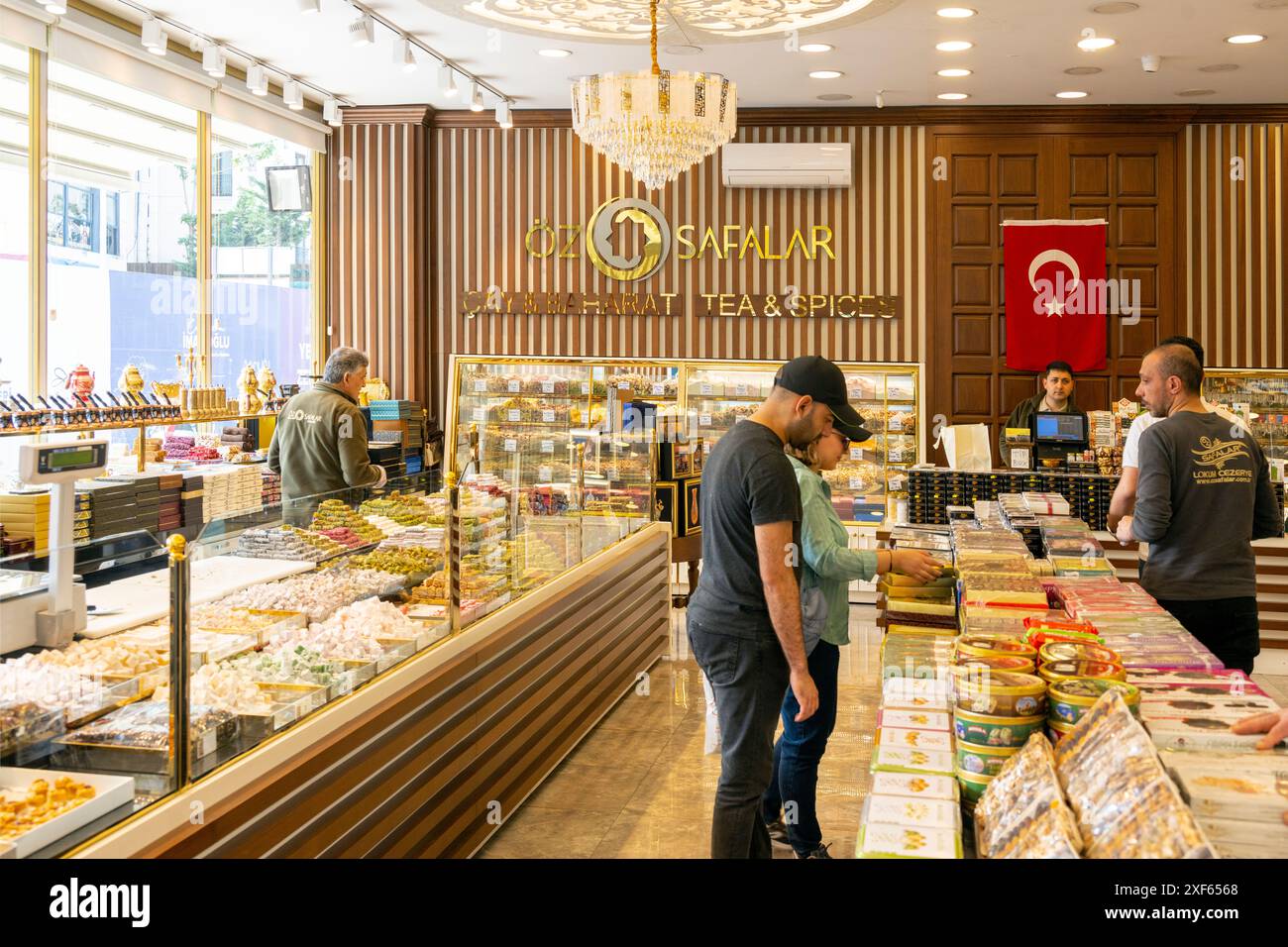 Türkei, Istanbul, Karaköy, Öz Safalar Lokum Cezerye Stock Photo